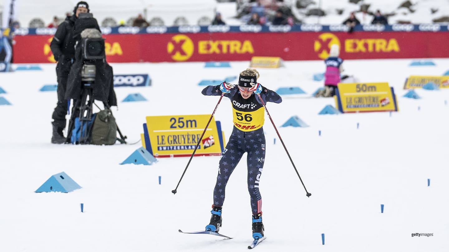 Team USA Jessie Diggins Ties The U.S. Record For CrossCountry Skiing